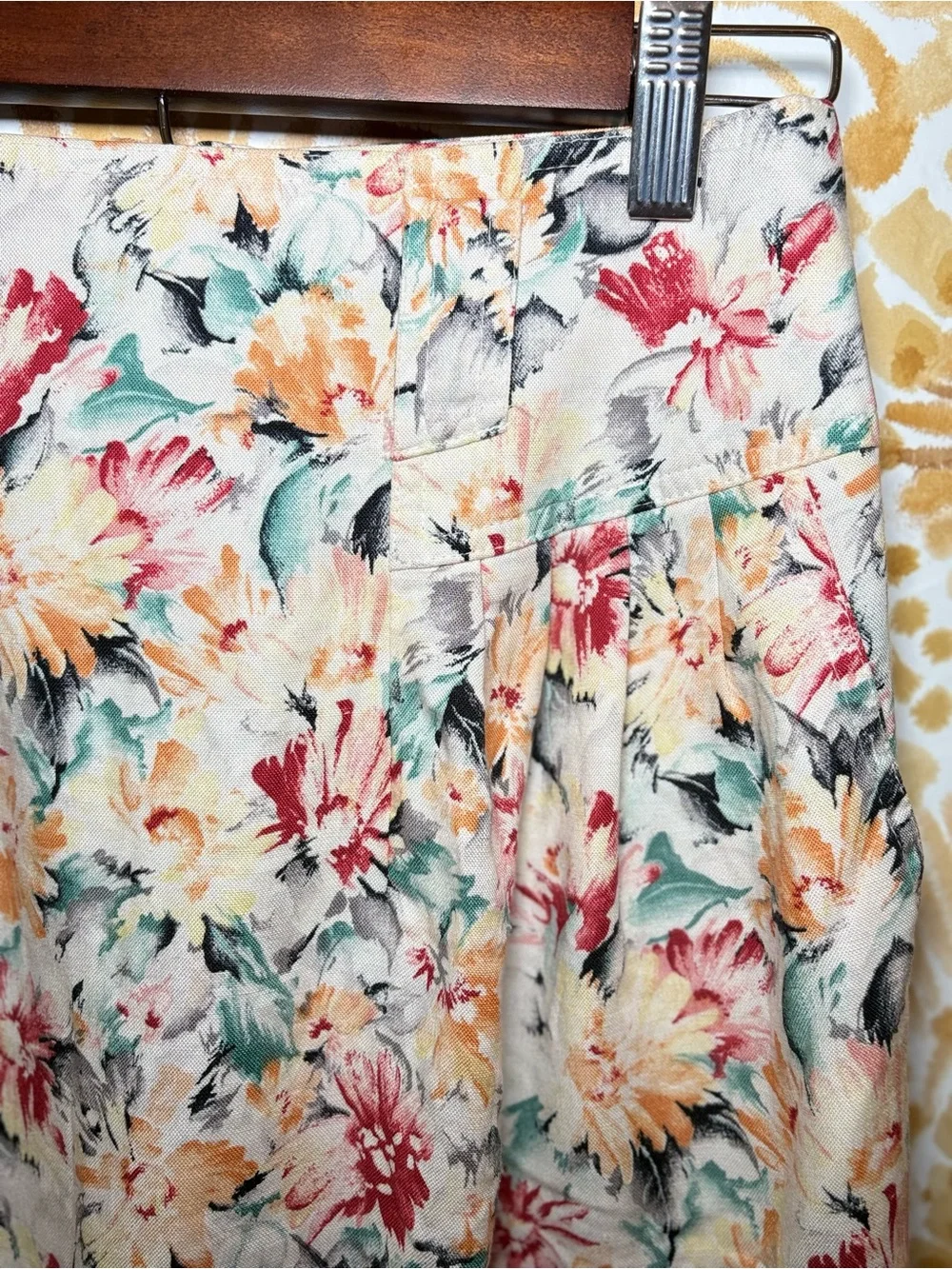Free People Inspired Floral Pencil Skirt Boho Cottagecore Midi Skirt Romantic XS